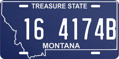 MT license plate 164174B