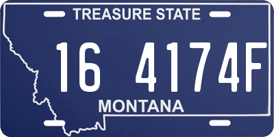 MT license plate 164174F