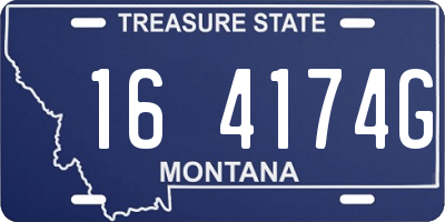 MT license plate 164174G