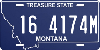 MT license plate 164174M