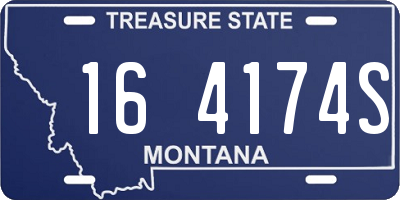 MT license plate 164174S
