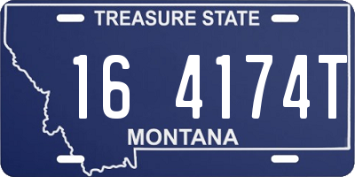 MT license plate 164174T