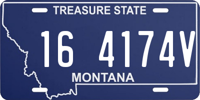 MT license plate 164174V