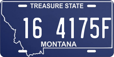MT license plate 164175F