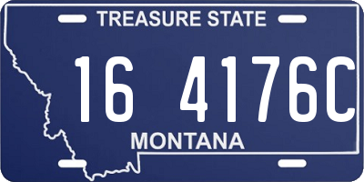 MT license plate 164176C