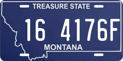 MT license plate 164176F