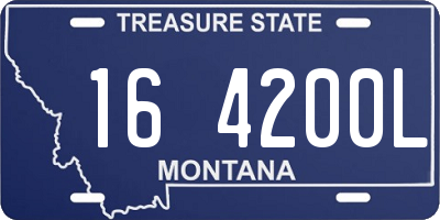 MT license plate 164200L