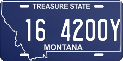 MT license plate 164200Y