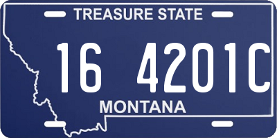 MT license plate 164201C