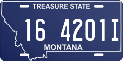 MT license plate 164201I