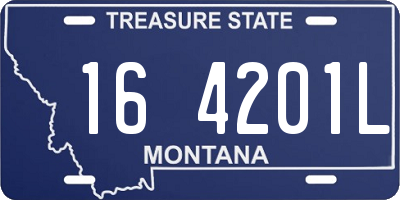 MT license plate 164201L