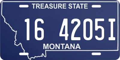MT license plate 164205I