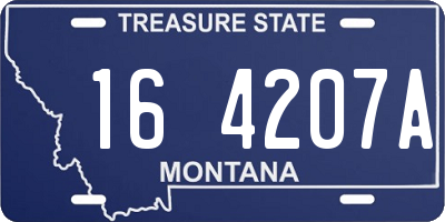 MT license plate 164207A