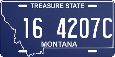 MT license plate 164207C