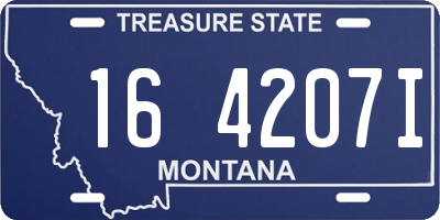 MT license plate 164207I
