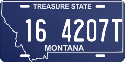 MT license plate 164207T