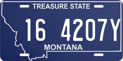 MT license plate 164207Y