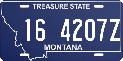 MT license plate 164207Z
