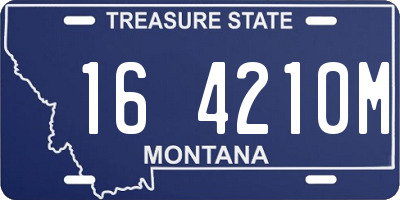 MT license plate 164210M