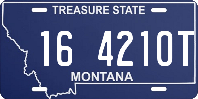 MT license plate 164210T
