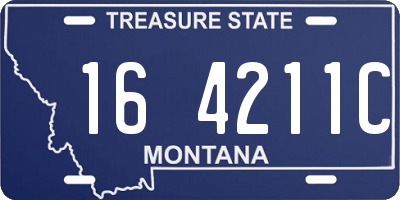 MT license plate 164211C
