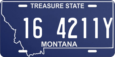 MT license plate 164211Y