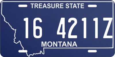 MT license plate 164211Z