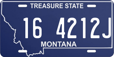 MT license plate 164212J