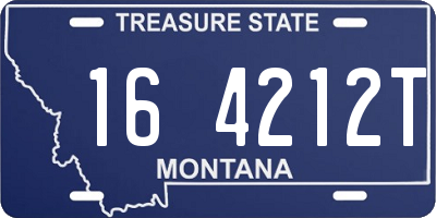 MT license plate 164212T