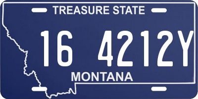 MT license plate 164212Y