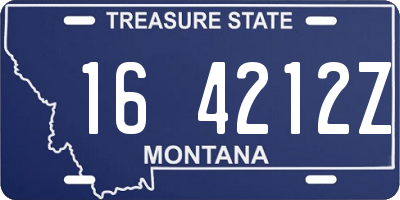 MT license plate 164212Z