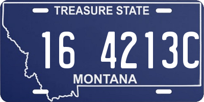 MT license plate 164213C