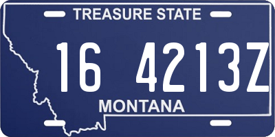 MT license plate 164213Z