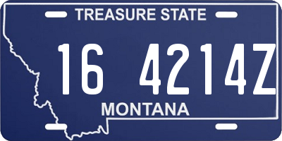 MT license plate 164214Z