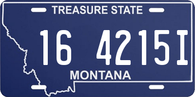 MT license plate 164215I