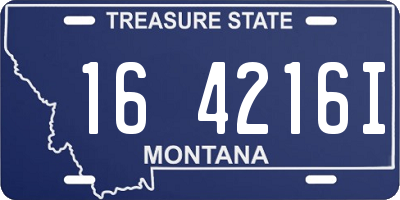 MT license plate 164216I
