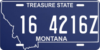 MT license plate 164216Z
