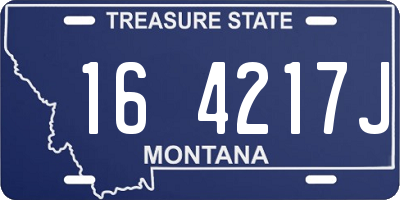 MT license plate 164217J