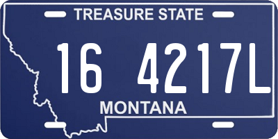 MT license plate 164217L