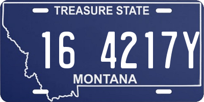 MT license plate 164217Y