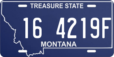 MT license plate 164219F