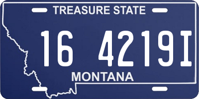 MT license plate 164219I