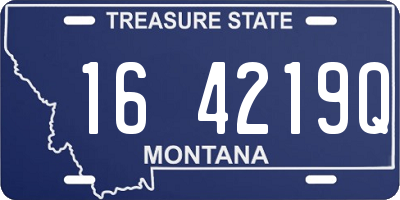MT license plate 164219Q