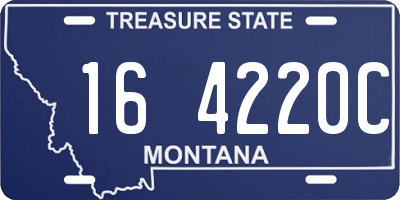 MT license plate 164220C