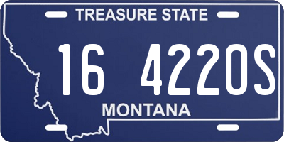 MT license plate 164220S