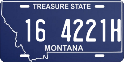 MT license plate 164221H