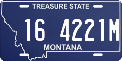MT license plate 164221M