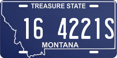 MT license plate 164221S