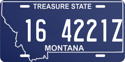MT license plate 164221Z