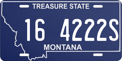 MT license plate 164222S